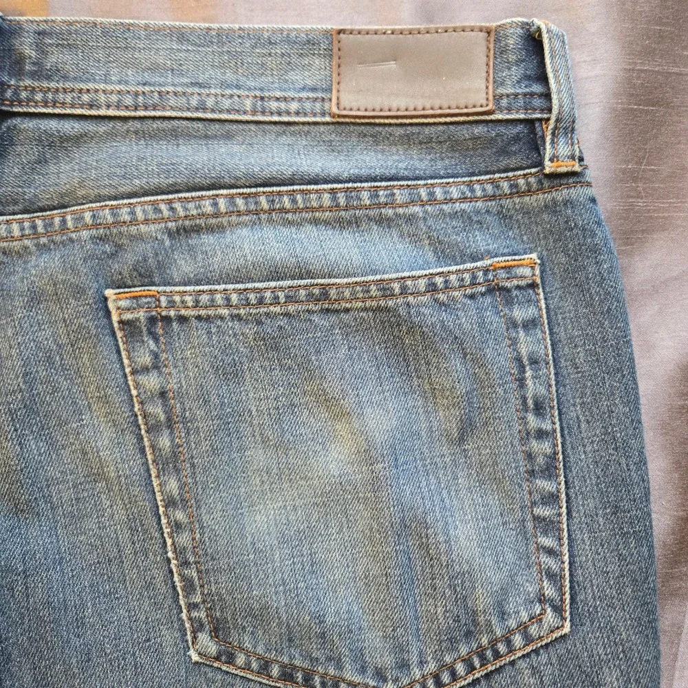 J. Crew The Sutton Mens 34(32)x34(36) Straight Leg‎ Blue Wash Denim Jeans READ